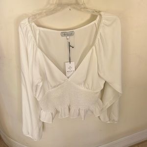 White WAYF blouse, tag still on, never been worn